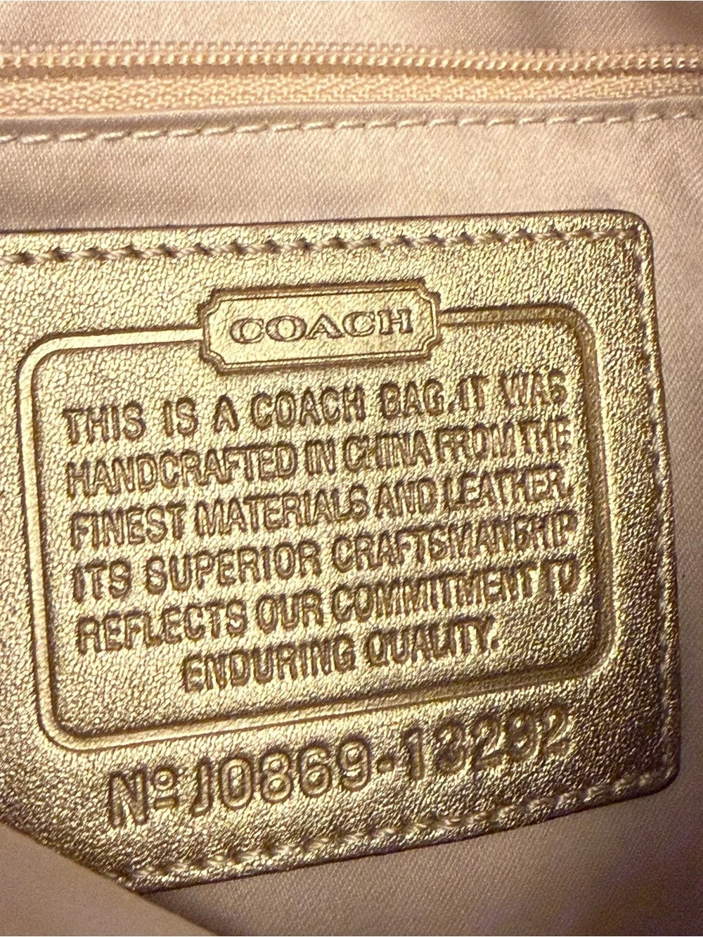 Coach vintage 2008